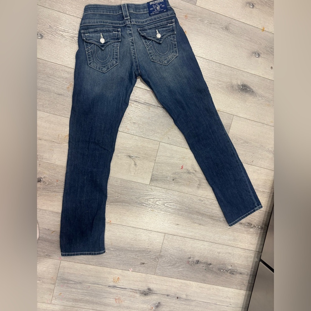 True Religion Women's Straight-Leg Denim Jeans in Faded Blue - Picture 8 of 8